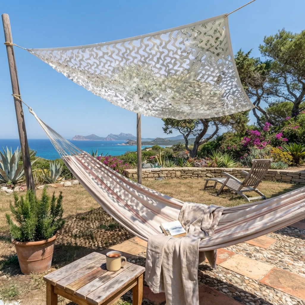 Filet de camouflage blanc renforcé – 38 dimensions