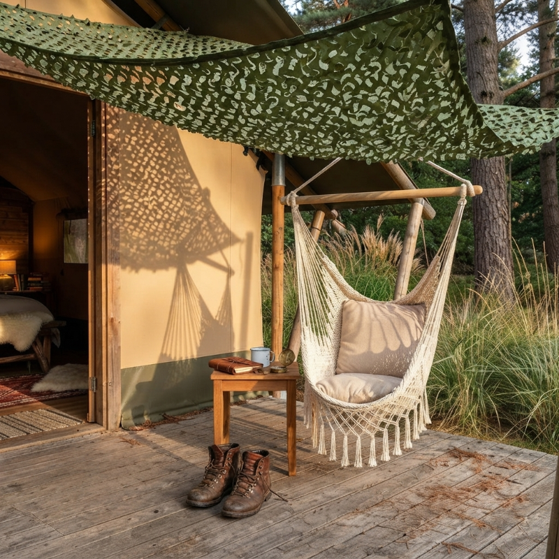 Filet de camouflage vert renforcé – 38 dimensions