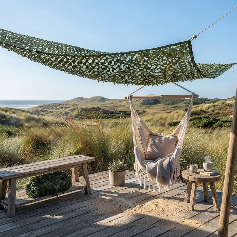 Filet de camouflage vert renforcé – 38 dimensions