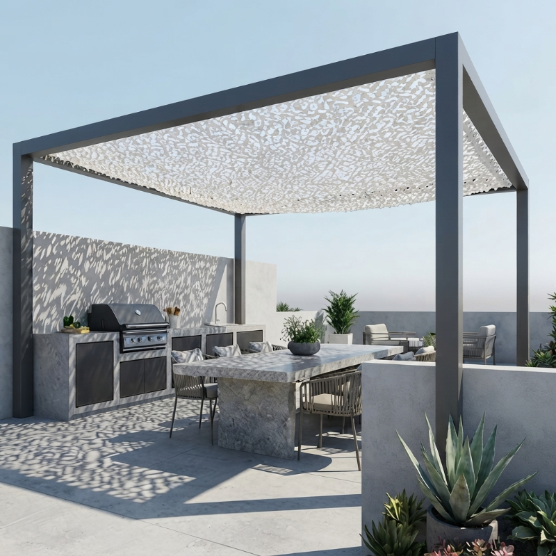 Filet de camouflage blanc renforcé – 38 dimensions